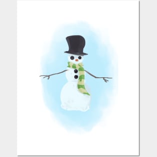 snowman Posters and Art